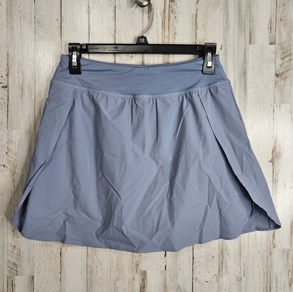 Hibelle Gray Blue Athletic Tennis Skirt Shorts Skort NWT Ladies Size Small - Picture 9 of 10